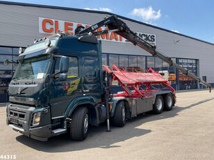 Volvo FMX 540 8x4 Euro 6 Hiab 28 Tonmeter laadkraan cable system truck