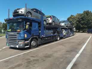 Scania P420 car transporter + car transporter trailer