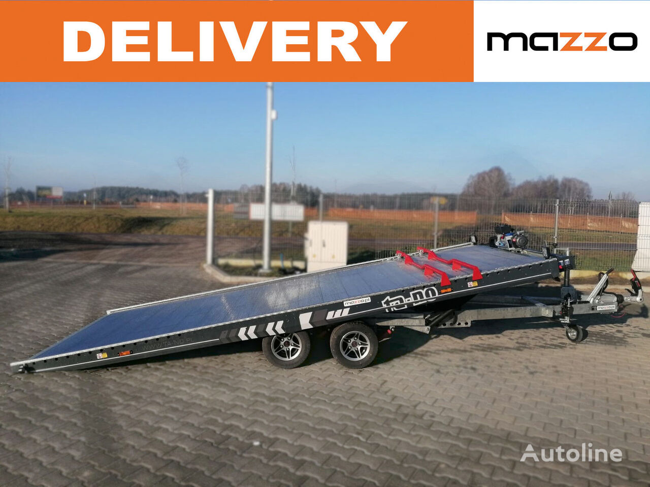 new 30.50 PREMIUM 500x210cm 3000kg electric tilted trailer  car transporter trailer