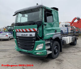 damaged DAF CF 460 chassis truck