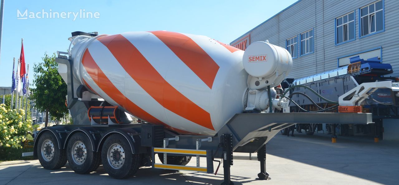 new Semix STM 12 concrete mixer semi-trailer
