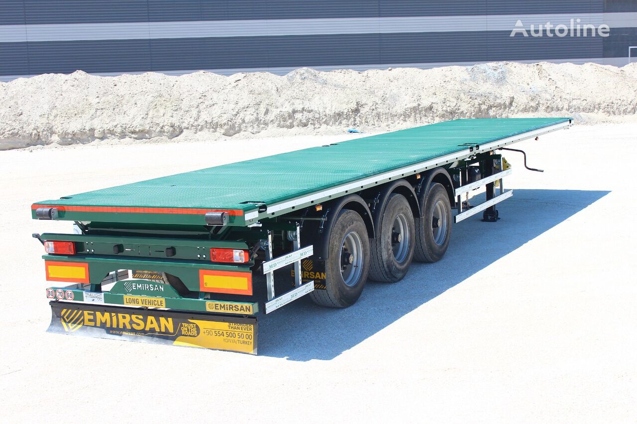 new Emirsan Immediate Delivery From Stock13.60 METER FLATBED | 2024 EMIRSAN container chassis semi-trailer