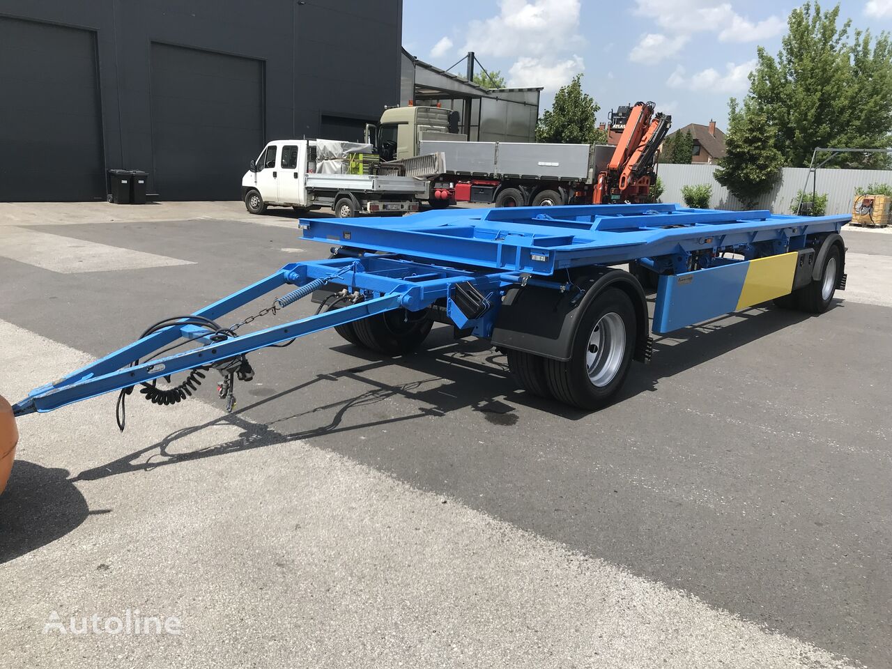 Reisch REA18Z KONTÉNERSZÁLLÍTÓ TÁRCSAFÉK KISKEREKES container chassis trailer