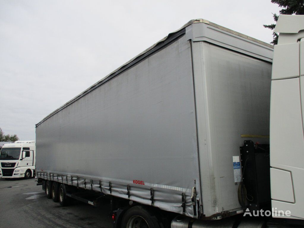 Kögel S24-1 MEGA/lowdeck curtain side semi-trailer