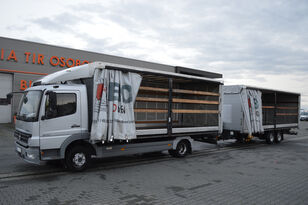 Mercedes-Benz ATEGO 822  curtainsider truck + curtain side trailer