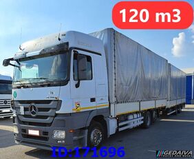Mercedes-Benz Actros 2541 6x2 Euro5 curtainsider truck + curtain side trailer