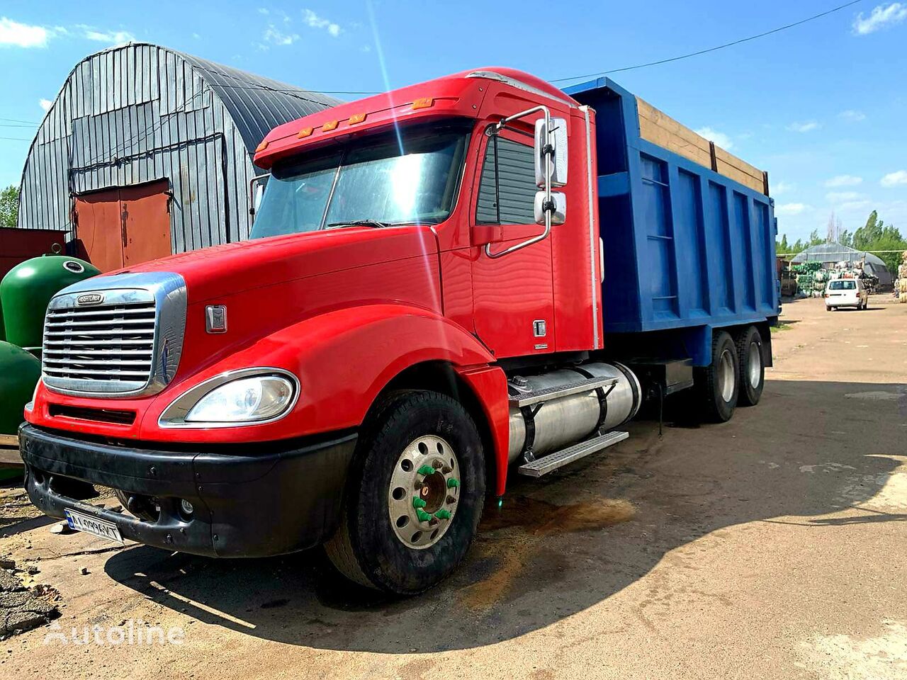 Freightliner COLUMBIA dump truck + dump trailer