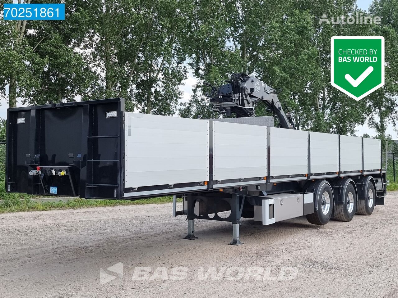 KWB P-348-STI-H 3 axles NL-Trailer Kennis K16 Lift+Lenkachse TÜV 11/ flatbed semi-trailer
