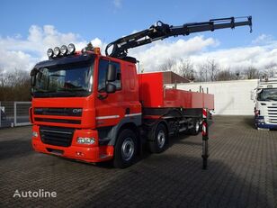 DAF 85.460 Flatbed + crane 8x4 flatbed truck