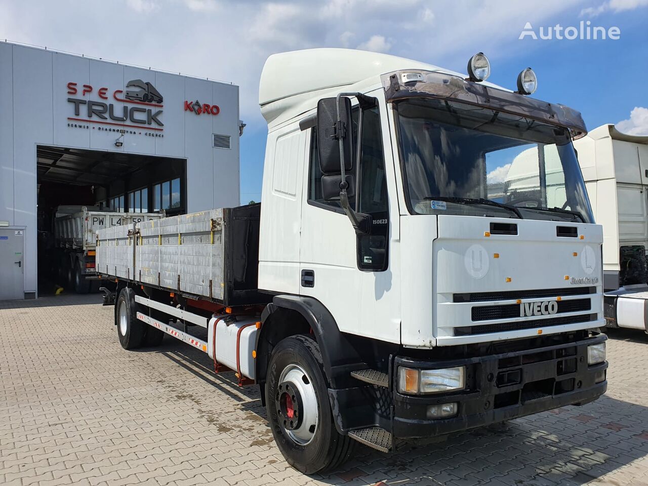 IVECO EuroCargo 150E23, full Steel, Manual  flatbed truck