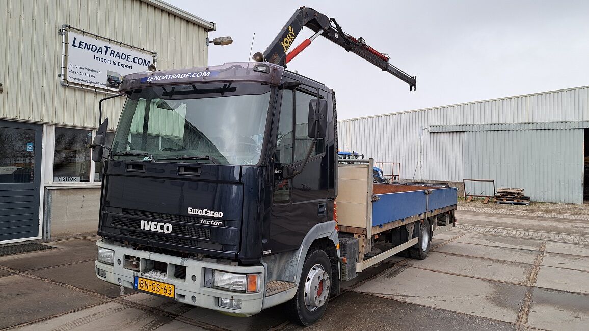 IVECO EuroCargo 80E17 * Crane 2 x Rotator Function * flatbed truck