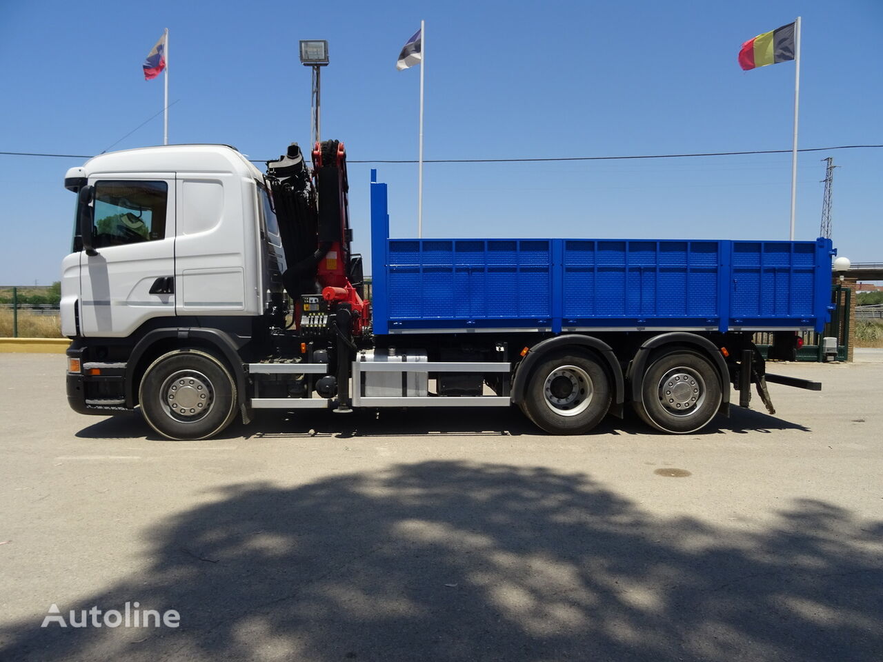 Scania R 500 flatbed truck