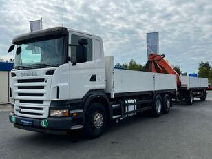 Scania R420 PALFINGER 18500A RADIO flatbed truck