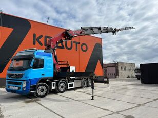 Volvo FM 410 8x2*6 HMF 8520-OK6 + JIB / PLATFORM L=7198 - 8972 mm EXTE flatbed truck