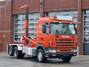 Scania R124-420 6x2 Hooklift - Manual gearbox - Retarder - Euro2 - Full hook lift truck