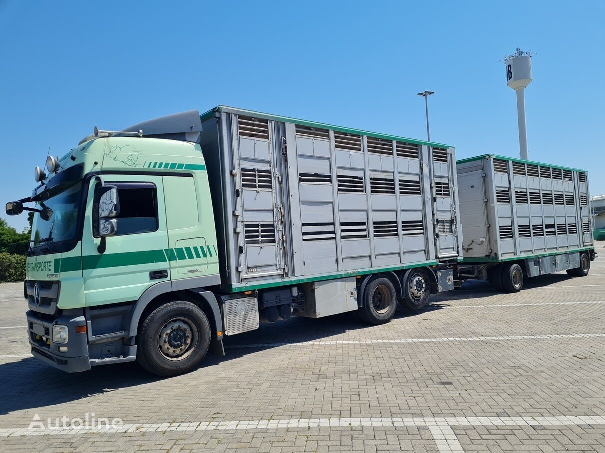 Mercedes-Benz 2546 (MENKE JANZEN) livestock truck + livestock trailer